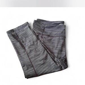 Striped Black and Gray Leggings